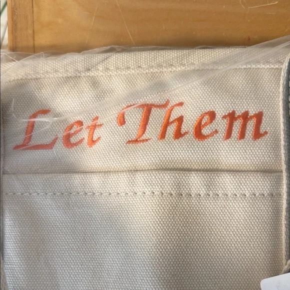 New lands end Canvas Tote Bag with green and Cream Design - Picture 4 of 8